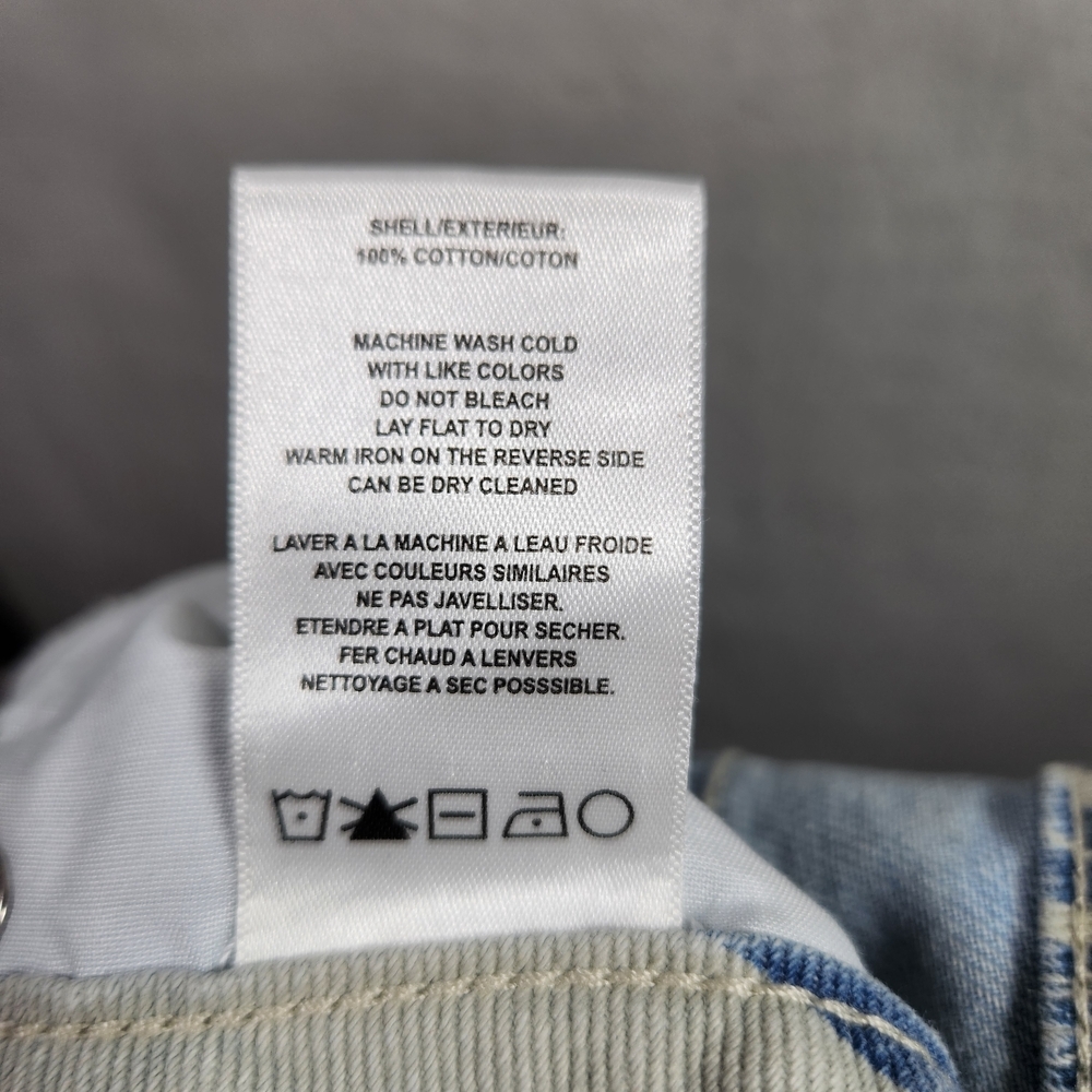 Vigoss Womens Slim Straight Size 27 Light Blue and White Swirl Patterned Jeans - Picture 4 of 10